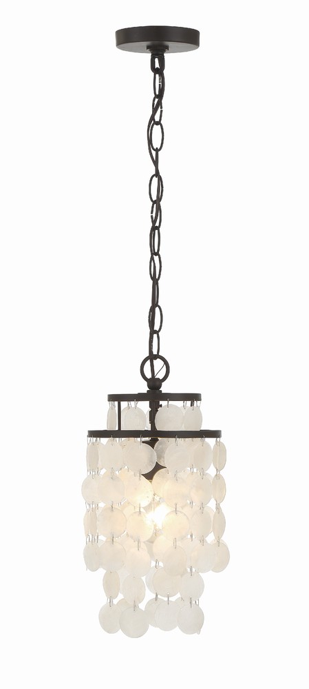 Brielle 1 Light Dark Bronze Mini Chandelier