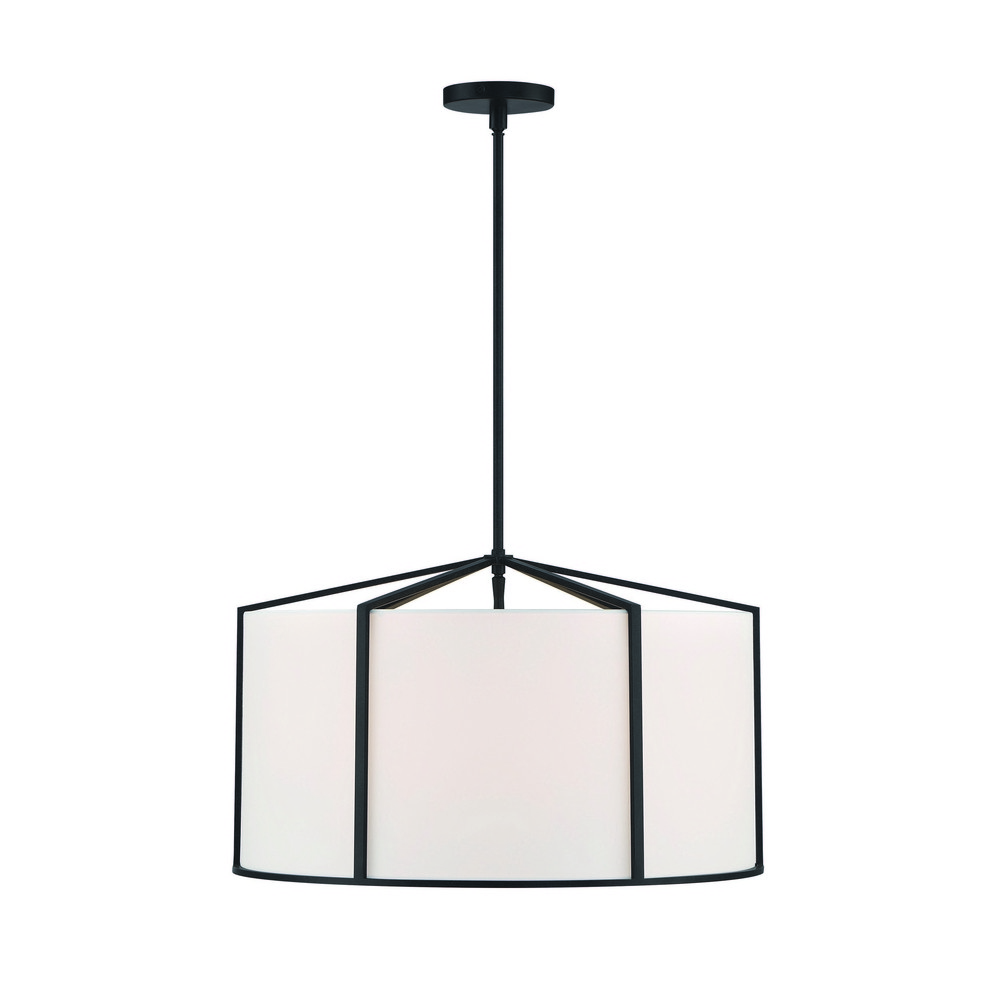 Carlyn 6 Light Black Pendant