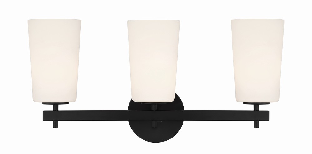 Colton 3 Light Black Wall Mount