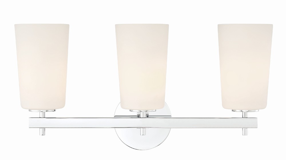 Colton 3 Light Polished Chrome Wall Mount