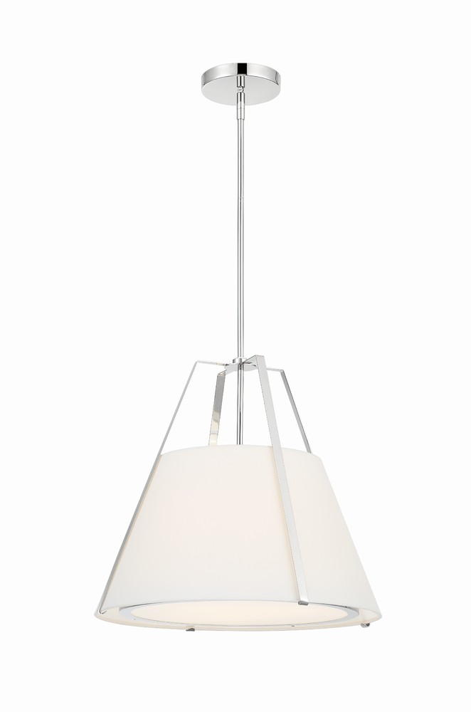 Fulton 3 Light Polished Nickel Pendant