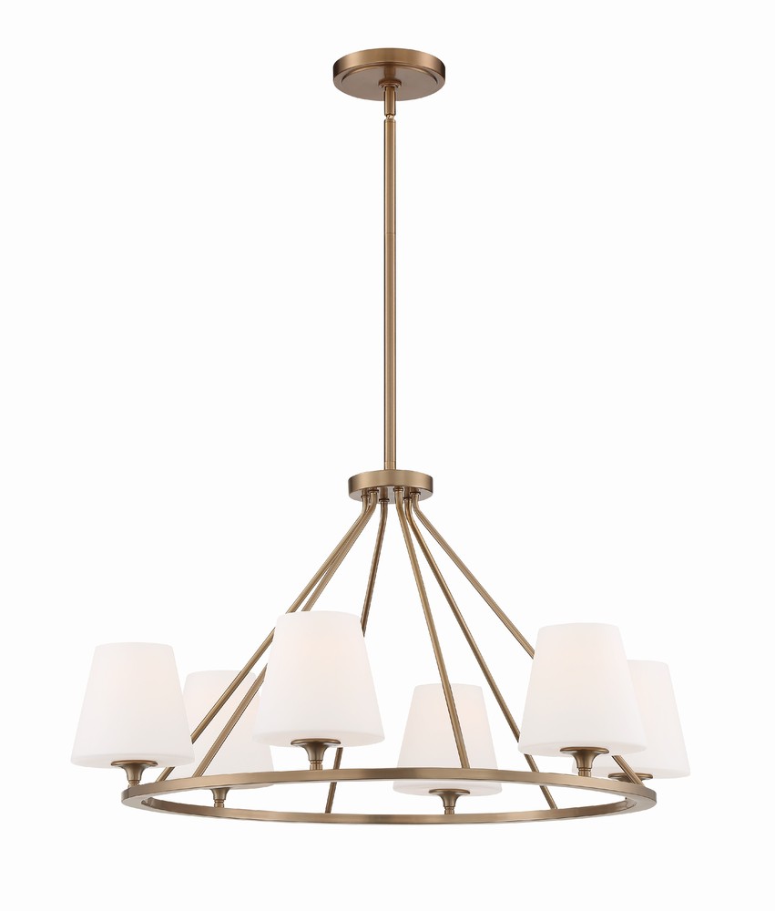 Keenan 6 Light Vibrant Gold Chandelier
