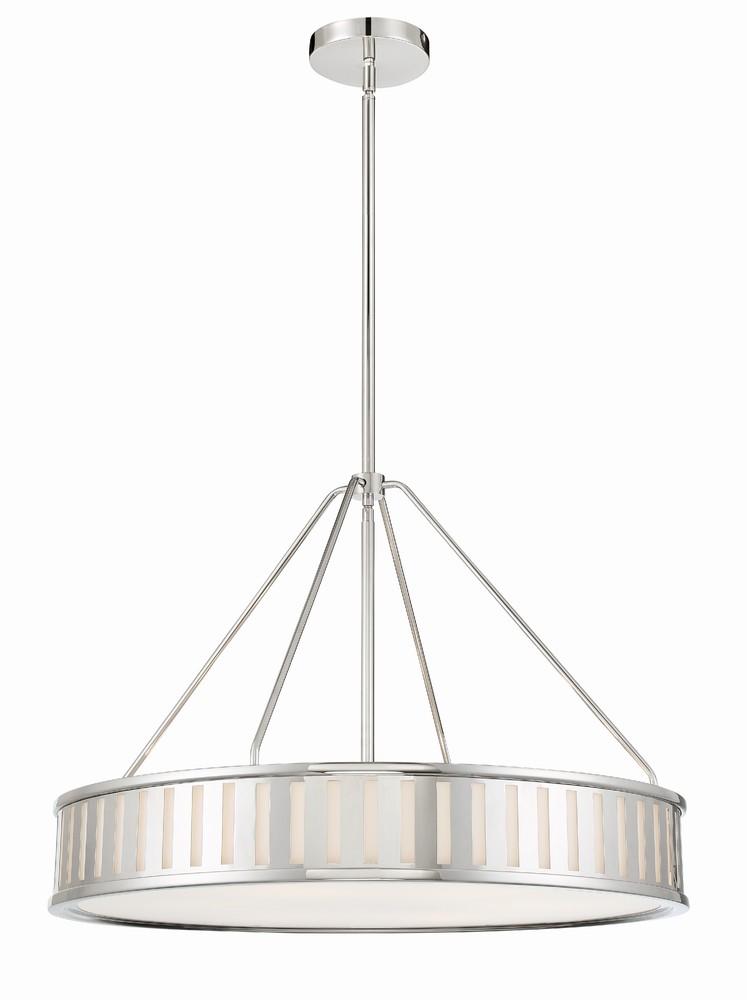 Kendal 6 Light Polished Nickel Pendant