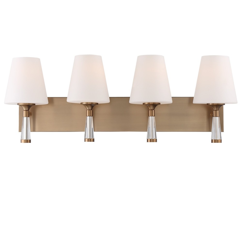 Ramsey 4 Light Vibrant Gold Bathroom Vanity