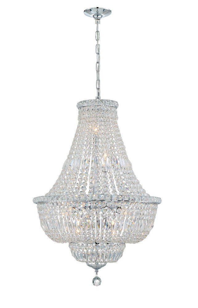 Roslyn 9 Light Polished Chrome Chandelier