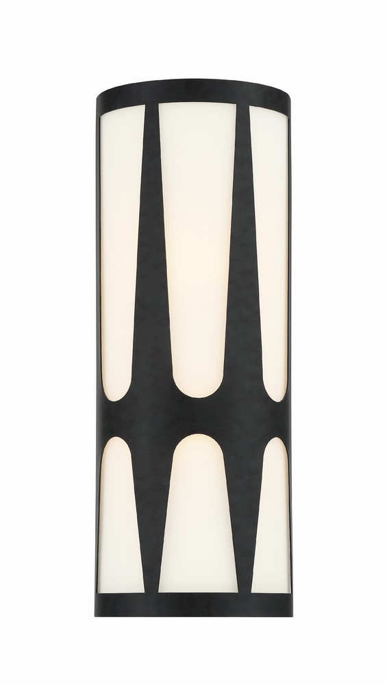 Royston 2 Light Black Wall Mount