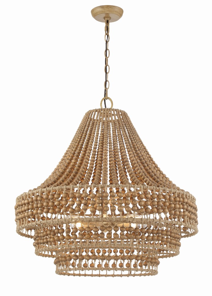 Silas 6 Light Burnished Silver Chandelier