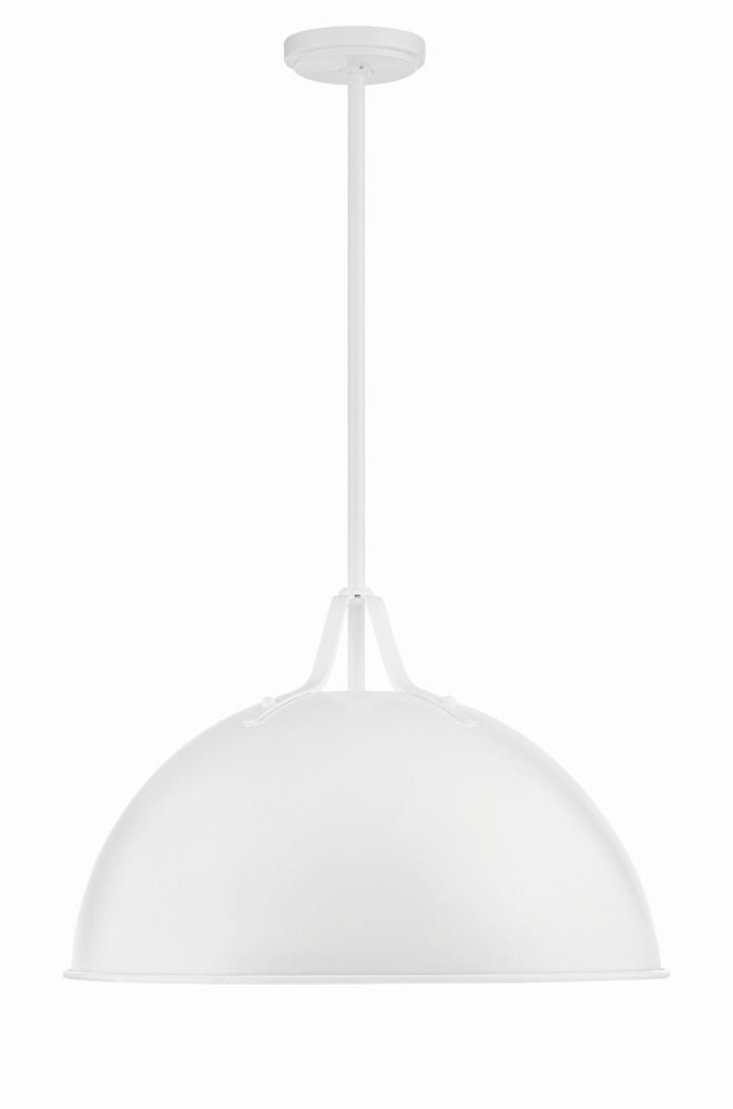 Soto 1 Light White Pendant
