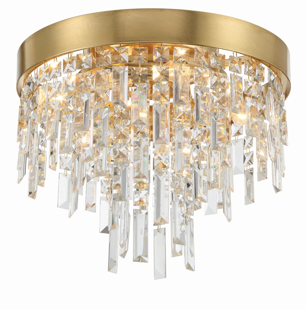 Winfield 4 Light Antique Gold Ceiling Mount