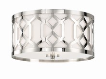Crystorama 2263-PN - Libby Langdon for Crystorama Jennings 3 Light Polished Nickel Ceiling Mount