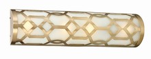 Crystorama 2264-AG-LED - Libby Langdon for Crystorama Jennings 1 Light Aged Brass Bathroom Vanity