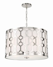Crystorama 2266-PN - Libby Langdon for Crystorama Jennings 5 Light Polished Nickel Chandelier