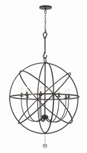 Crystorama 9229-EB - Solaris 9 Light English Bronze Sphere Chandelier