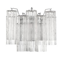 Crystorama ADD-302-CH-CL - Addis 2 Light Polished Chrome Wall Mount