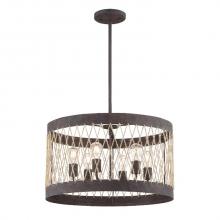Crystorama ADR-A5026-FB - Anders 6 Light Forged Bronze Chandelier