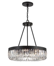 Crystorama ALI-B2008-CZ - Alister 8 Light Charcoal Bronze Chandelier