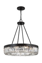 Crystorama ALI-B2010-CZ - Alister 10 Light Charcoal Bronze Chandelier