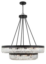 Crystorama ALI-B2026-CZ - Alister 26 Light Charcoal Bronze Chandelier