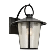 Crystorama AND-9201-SD-MK - Andover 1 Light Matte Black Outdoor Wall Mount