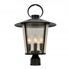 Crystorama AND-9209-SD-MK - Andover 4 Light Matte Black Outdoor Post