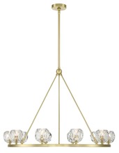 Crystorama ARA-10265-SB - Aragon 10 Light Soft Brass Chandelier