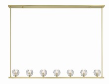Crystorama ARA-10267-SB - Aragon 7 Light Soft Brass Chandelier