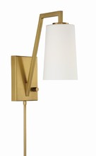 Crystorama AVO-B4201-AG - Avon 1 Light Aged Brass Wall Mount