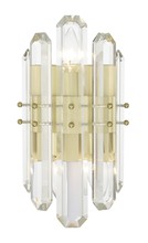 Crystorama BOL-8882-AG - Bolton 2 Light Aged Brass Wall Mount