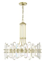 Crystorama BOL-8888-AG - Bolton 8 Light Aged Brass Chandelier