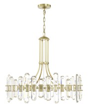 Crystorama BOL-8889-AG - Bolton 12 Light Aged Brass Chandelier