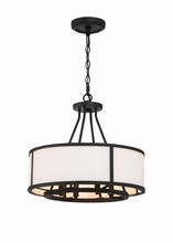 Crystorama BRY-8004-BF - Bryant 4 Light Black Forged Chandelier