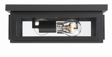 Crystorama BYR-80100-MK - Byron 2 Light Matte Black Outdoor Ceiling Mount