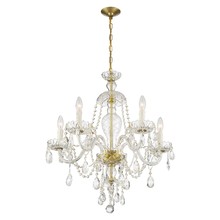 Crystorama CAN-A1305-PB-CL-S - Candace 5 Light Swarovski Strass Crystal Polished Brass Chandelier