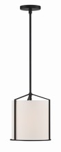 Crystorama CAR-9201-BK - Carlyn 1 Light Black Pendant