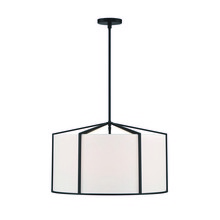 Crystorama CAR-9206-BK - Carlyn 6 Light Black Pendant