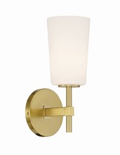 Crystorama COL-101-AG - Colton 1 Light Aged Brass Wall Mount