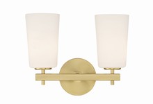 Crystorama COL-102-AG - Colton 2 Light Aged Brass Wall Mount
