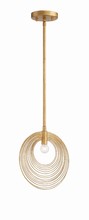 Crystorama DOR-B7700-RG - Doral 1 Light Renaissance Gold Pendant