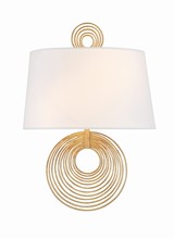 Crystorama DOR-B7702-RG - Doral 2 Light Renaissance Gold Wall Mount