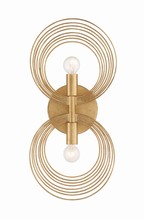 Crystorama DOR-B7722-RG - Doral 2 Light Renaissance Gold Wall Mount