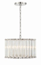 Crystorama ELL-B3004-PN - Libby Langdon for Crystorama Elliot 4 Light Polished Nickel Pendant