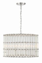 Crystorama ELL-B3006-PN - Libby Langdon for Crystorama Elliot 6 Light Polished Nickel Chandelier