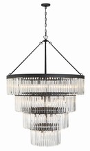 Crystorama EMO-5409-BF - Emory 22 Light Black Forged Chandelier