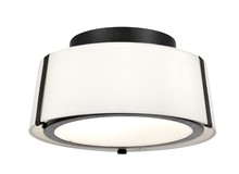 Crystorama FUL-903-BK - Fulton 2 Light Matte Black Ceiling Mount