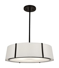 Crystorama FUL-907-BK - Fulton 6 Light Matte Black Chandelier