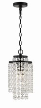 Crystorama GAB-B7301-MK - Gabrielle 1 Light Matte Black Mini Chandelier