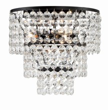 Crystorama GAB-B7303-MK - Gabrielle 3 Light Matte Black Ceiling Mount
