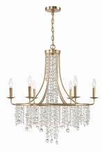 Crystorama GAB-B7306-GA - Gabrielle 6 Light Antique Gold Chandelier
