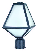 Crystorama GLA-9707-OP-BC - Brian Patrick Flynn for Crystorama Glacier 1 Light Black Charcoal Outdoor Lantern Post