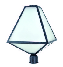 Crystorama GLA-9709-OP-BC - Brian Patrick Flynn for Crystorama Glacier 3 Light Black Charcoal Outdoor Lantern Post